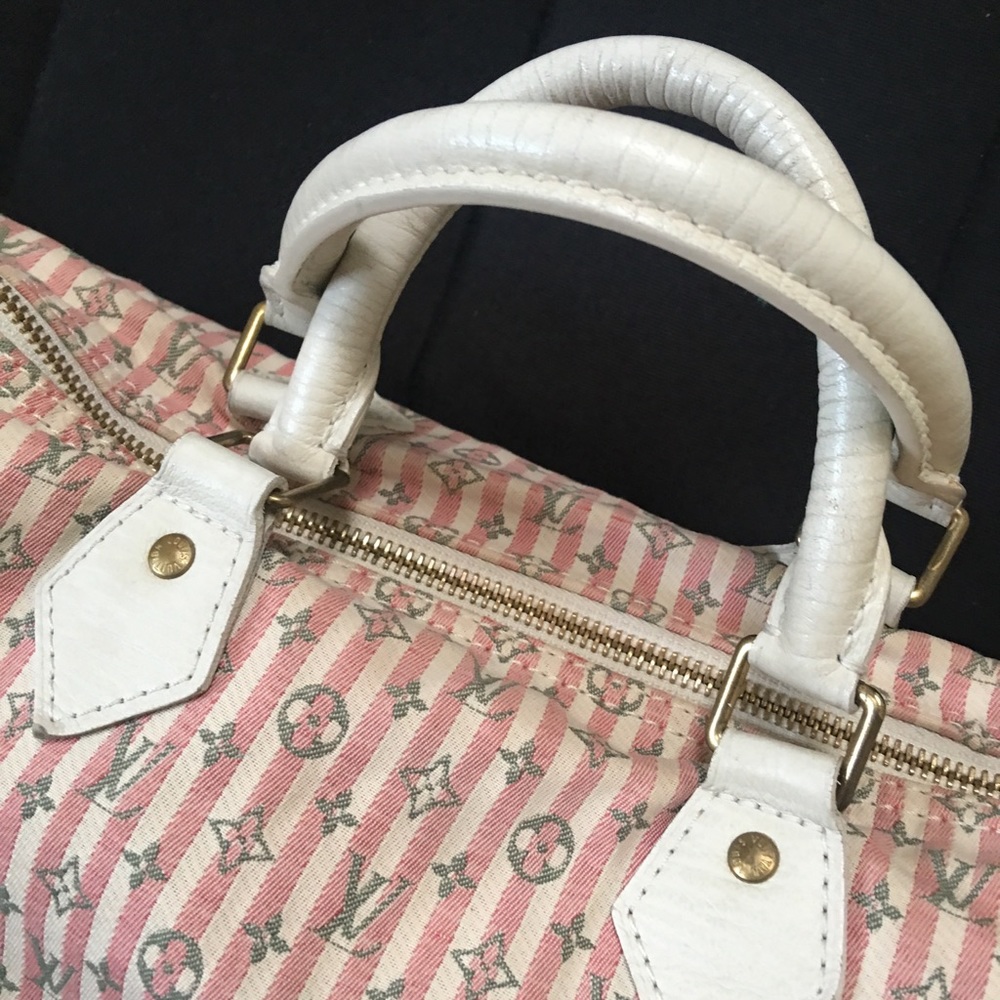 Authentic Louis Vuitton Speedy Mini Lin Croisette - Picture 2 of 8